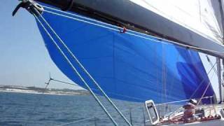 Gybing an Assymmetrical Spinnaker on \