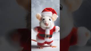 Santa rat ♥️ 🐭 #petdance #ai #rat #cuteanimals #christmas #santa #animalshorts #animation