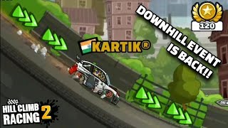 🥺😍DOWNHILL EVENT is Back!! New Event "Tailbone Tickler" - Hill Climb Racing 2