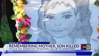 Richmond community honors mother, son found dead in Southside apartment