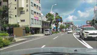 車載動画　　国道3号（県護国神社前）～高麗本通り～県道218号～オンリーワン与次郎店　風景