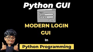 Coding a Modern Login GUI (Graphical User Interfaces) in Python | ASMR Programming - No Talking
