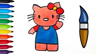 How To Draw A Cute Kitty For Children/ Bolalar Uchun Yoqimli Kiti Qanday Chizish Mumkin #shorts