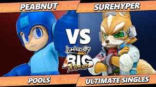 LMBM 2024 - Peabnut (Mega Man) Vs. Surehyper (Fox) Smash Ultimate - SSBU