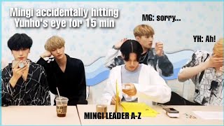 Mingi accidentally hitting Yunho's eye for 15 minutes