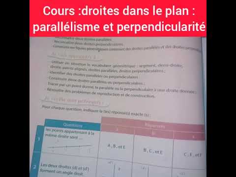 Droites Dans Le Plan:parallélisme Et Perpendicularité - YouTube