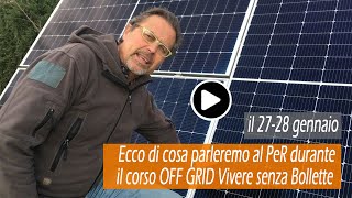 Corso Off Grid gennaio 2024