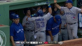 TOR@BOS: Melky lines a two-run homer to right-center