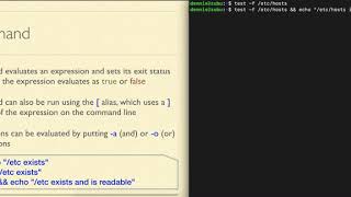 Bash Scripting - Using the test command