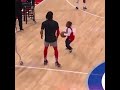 Derrick Rose’s Son Hits A Stepback Jumper On Him