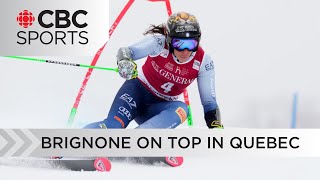 Italy's Federica Brignone skis to giant slalom victory in Mont-Tremblant | CBC Sports