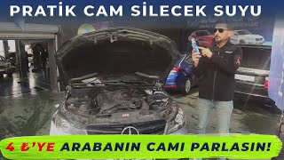 4 ₺ 'ye Pratik Cam Silecek Suyu Nasıl Yapılır? Yağmur Damlaları Kolayca Kaysın...