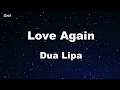 Karaoke♬ Love Again - Dua Lipa 【No Guide Melody】 Instrumental