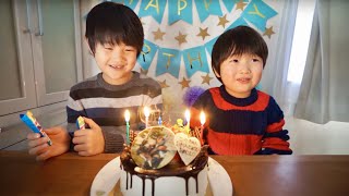 こうちゃん7歳★ 誕生日会！ 仮面ライダー ビルドのケーキでお祝い♪  Birthday Present