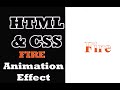 Fire Effect Animation using HTML & CSS