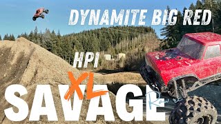 hpi savage xl,big red.28....having a blast!....#hpiracing