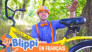 Blippi visite et découvre la ville sur un  vélo - Blippi en français | Vidéos les enfants