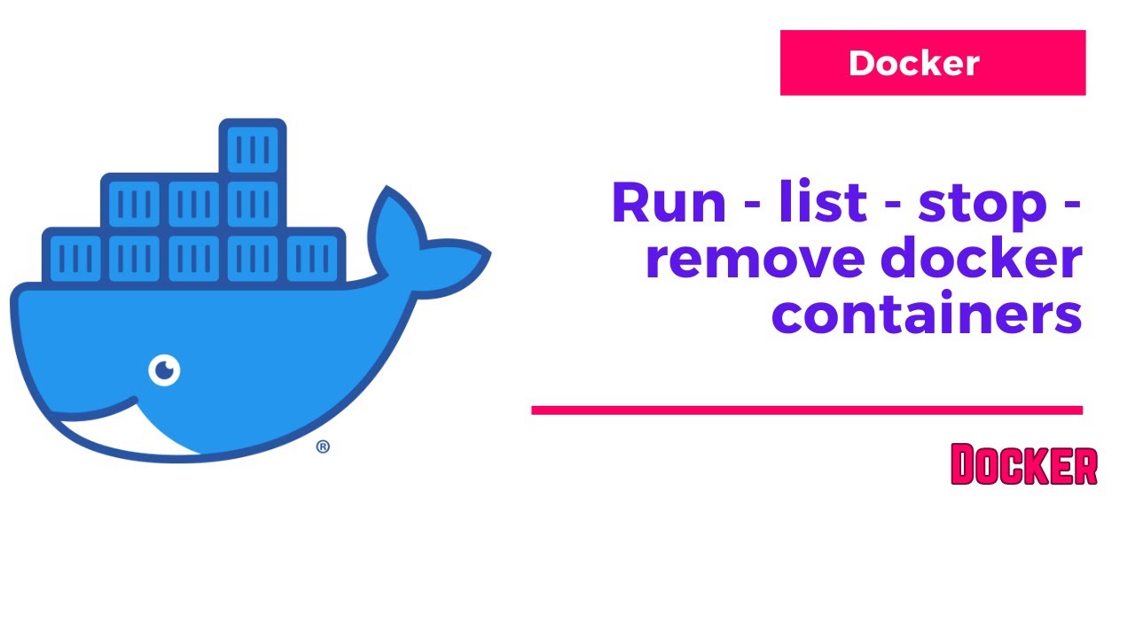 Docker | Run - List - Stop - Remove Docker Containers - YouTube