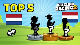 🔥Top 5 Best Dutch Players In Adventure 🤩 - Hill Climb Racing 2