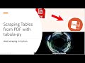 Scraping Tables from PDF with tabula-py