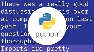 What happens when using mutual or circular (cyclic) imports in Python?