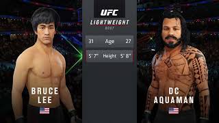 Bruce Lee vs. Aquaman DC (EA Sports UFC 4) immortal