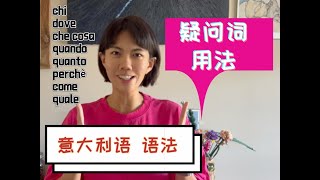 【意大利语法】8种疑问词的用法｜疑问代词｜疑问形容词｜意大利语学习｜意大利语自学｜语法解析