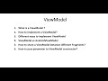 What is a ViewModel | ViewModel vs  AndroidViewModel | Shared ViewModel | ViewModel Constructor