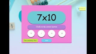 HTML5 Maths Game