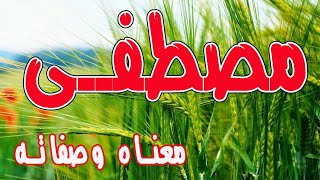 معنى اسم مصطفى و صفات حامل هذا الإسم !!