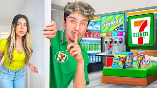 I Built a SECRET 7-Eleven in my House!