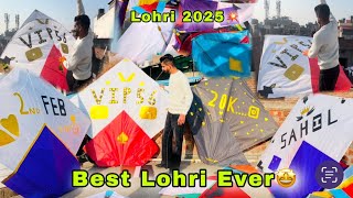 Lohri 2025💥 Best Lohri Ever🙌🏻 Flying Big Kite On Lohri🤩 Kite Vlog❤️ Vip56