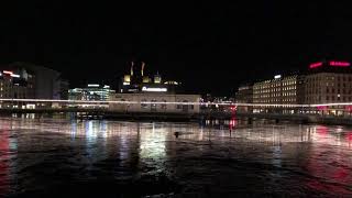 Amazing Geneva at night. Switzerland