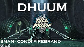 GW2 - [kP] Dhuum 8man | 6:52 | Condi Firebrand PoV