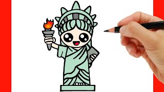 How To Draw The Statue Of Liberty - How to Draw a Statue of Liberty | Easy Lady Liberty