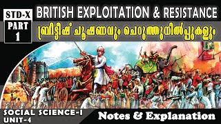 #SSLC_HISTORY_UNIT_4 #BRITISH_EXPLOITATION_AND_RESISTANCE #PART_1