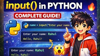 Python Input() Function Full Explanation 🔥 | Syntax, String Rules, Type Conversion | Phone se Python
