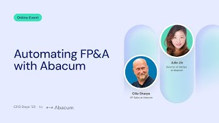 Automating FP\u0026A with Abacum | CFO Days '23