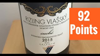 Víno Valenta Slovakian Rizling Vlašský '15 92 Points