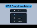 Design a Modern Dropdown Menu with HTML & CSS 🎨 | Hover Effect | MZCode01#coding #css #csstutorial