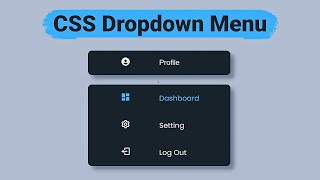 Design a Modern Dropdown Menu with HTML & CSS 🎨 | Hover Effect | MZCode01#coding #css #csstutorial