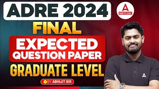 ADRE Maths Classes | ADRE Grade 3 Maths Graduate Level Question Paper | By Abhijit Sir