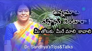 ఉన్నమాట చెప్తాను వింటారా|ఒక్కసారి కళ్ళు మూసుకోండి|తప్పులోని నొప్పిని తగ్గించండి|మీ తోటకు మీరే మాలి