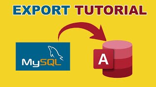 HOW TO CONVERT MYSQL DATABASE INTO MICROSOFT ACCESS