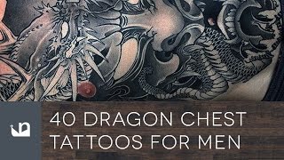 40 Dragon Chest Tattoos For Men