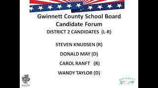 Gwinnett County District 2 School Board Candidates