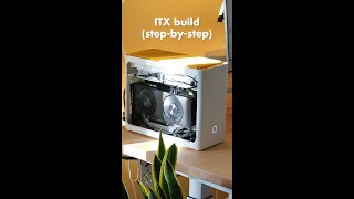 build my PC with me (step-by-step ITX build) #shorts