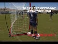 How to Setup a 18.5 x 6.5 FT Powernet Portable Soccer goal