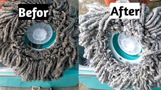 सिर्फ एक चीज से मोप को क्लीन करे | how To Cleaning Mop | How To Wash Mop | mop ko kaise saaf kare