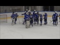 hockey fight blues eks vs kalpa u17 finnish championship league